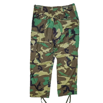 US Made Woodland BDU Trousers - Large Regular - Army & Outdoors - Combat Trousers
