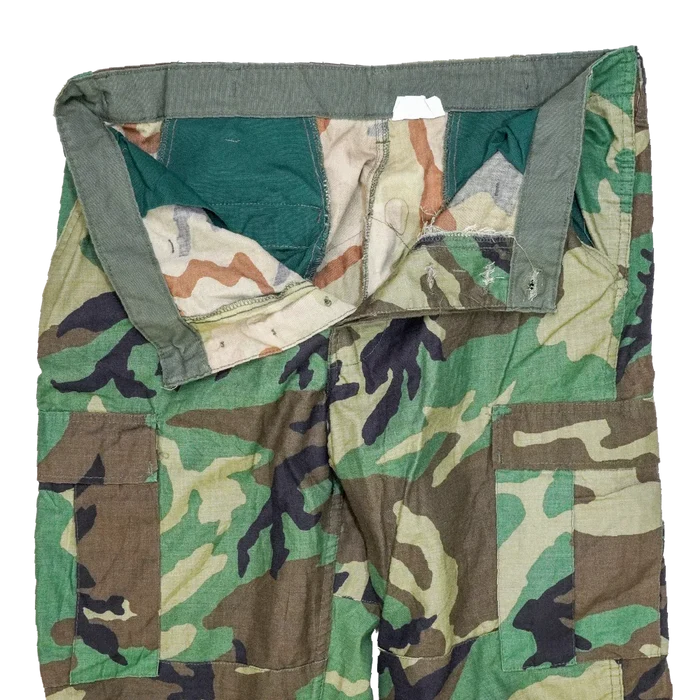 US Made Woodland BDU Trousers - Large Regular - Army & Outdoors - Combat Trousers