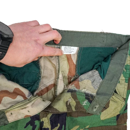 US Made Woodland BDU Trousers - Large Regular - Army & Outdoors - Combat Trousers