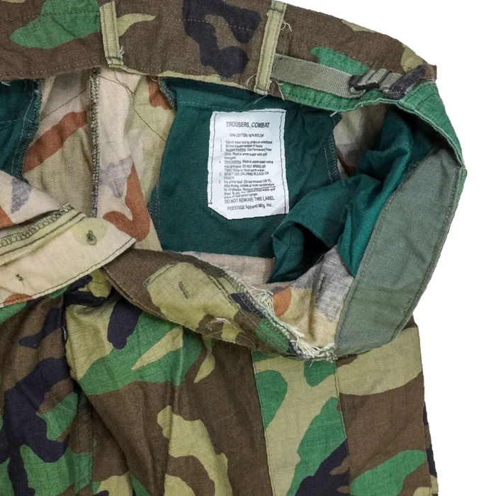 US Made Woodland BDU Trousers - Large Regular - Army & Outdoors - Combat Trousers