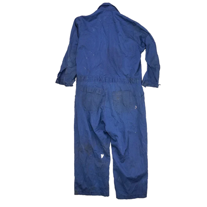US Navy Distressed Blue Utility Coveralls - 48R, XLarge - US Navy Surplus - Overalls