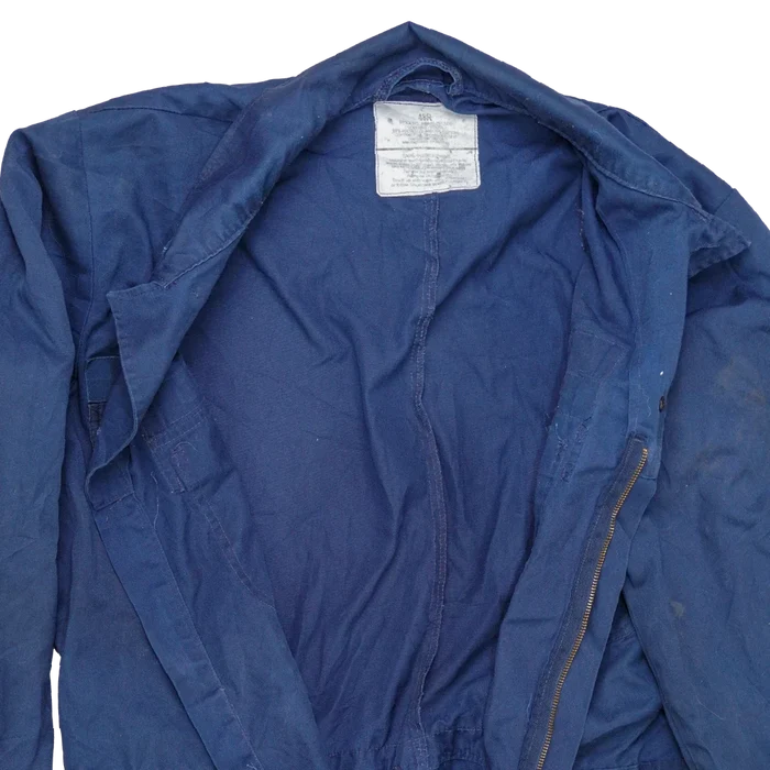 US Navy Distressed Blue Utility Coveralls - 48R, XLarge - US Navy Surplus - Overalls