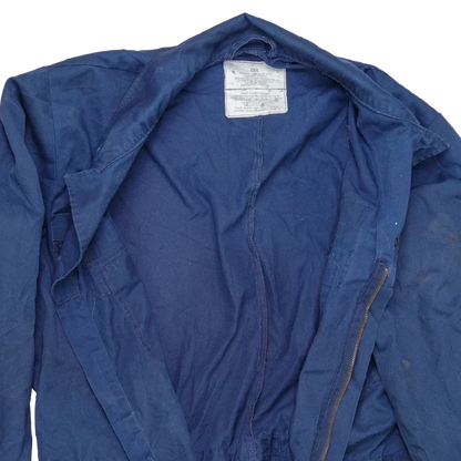US Navy Distressed Blue Utility Coveralls - 48R, XLarge - US Navy Surplus - Overalls