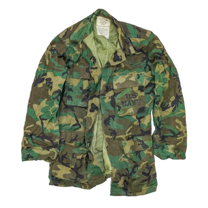 US Navy Woodland RDF Shirt - Small Regular - US Navy Surplus - Field Shirts