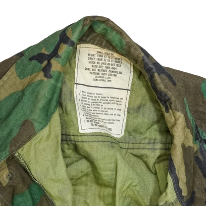 US Navy Woodland RDF Shirt - Small Regular - US Navy Surplus - Field Shirts