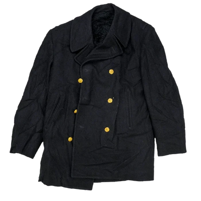 US Navy Wool Lined Pea Coat - 42R, Medium - US Navy Surplus - Great Coats