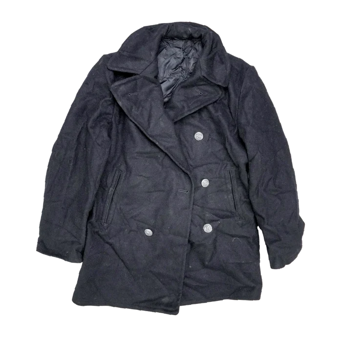 US Navy Wool Pea Coat - 40R, Medium - US Navy Surplus - Great Coats