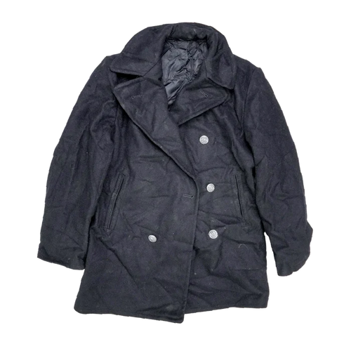 US Navy Wool Pea Coat - 40R, Medium - US Navy Surplus - Great Coats
