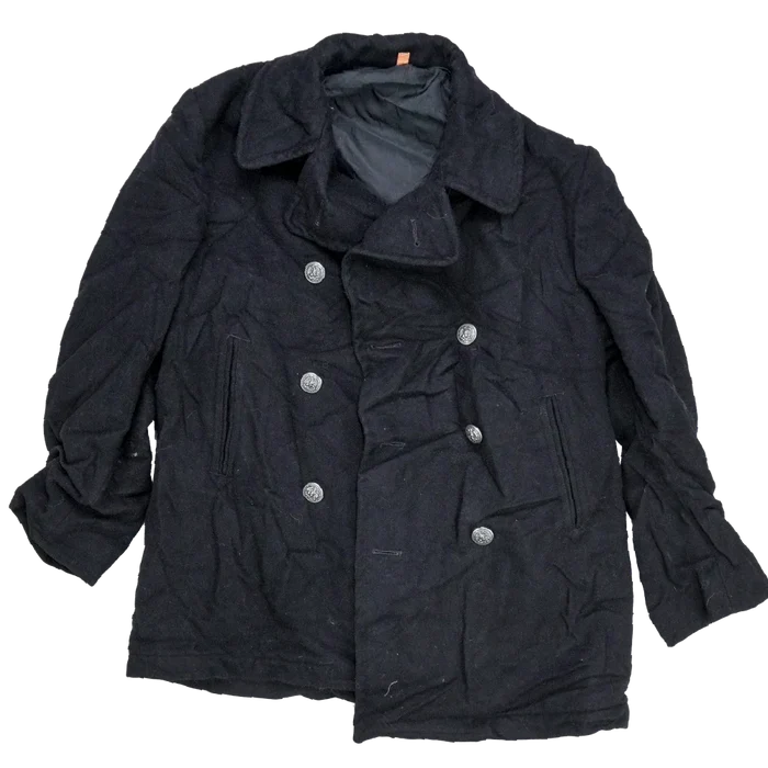 US Navy Wool Pea Coat - 40S, Medium - US Navy Surplus - Great Coats
