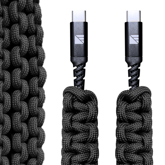 USB-C Paracord Charging Cable, 3ft