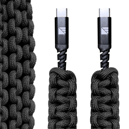 USB-C Paracord Charging Cable, 3ft