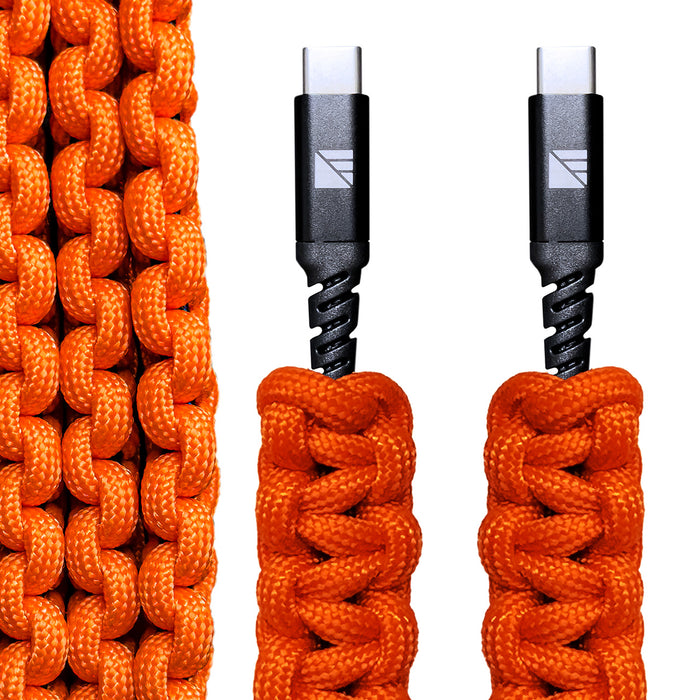 USB-C Paracord Charging Cable, 3ft