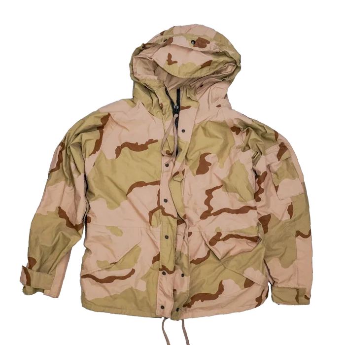 USGI 3 Colour Desert Wet Weather Jacket - Large Regular - US Army Surplus - Rain Jackets