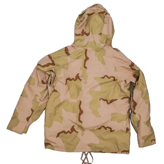 USGI 3 Colour Desert Wet Weather Jacket - Large Regular - US Army Surplus - Rain Jackets