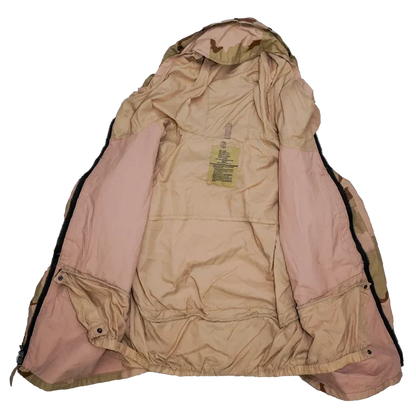 USGI 3 Colour Desert Wet Weather Jacket - Large Regular - US Army Surplus - Rain Jackets