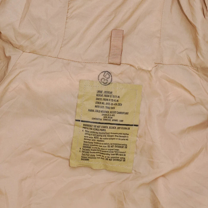 USGI 3 Colour Desert Wet Weather Jacket - Large Regular - US Army Surplus - Rain Jackets