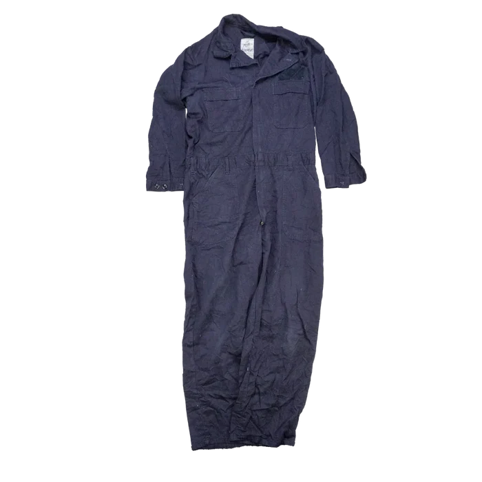 USGI Blue Utility Coveralls - 46R, XLarge - US Army Surplus - Overalls