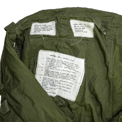 USGI M-1951 Arctic Shell Trousers - Large Regular - US Army Surplus - Winter Trousers