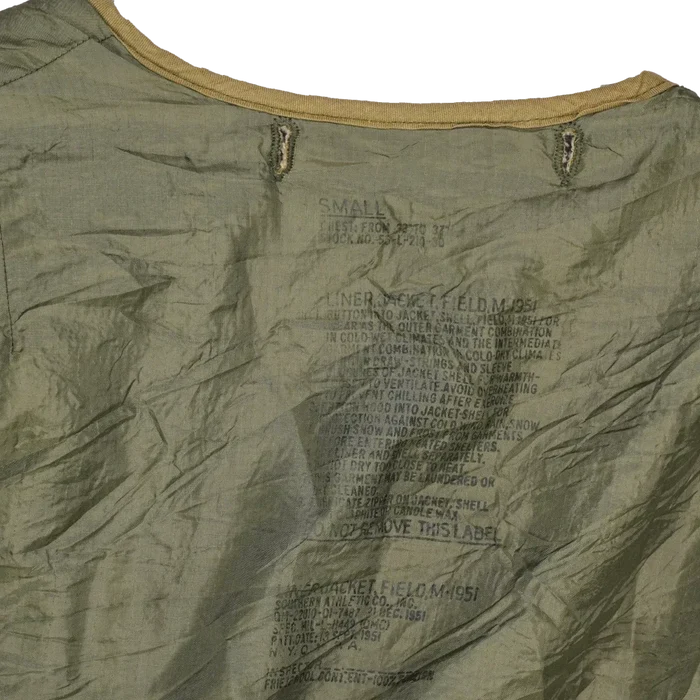 USGI M-1951 Field Jacket Liner - Small, Item 4 - US Army Surplus - Jacket Liner
