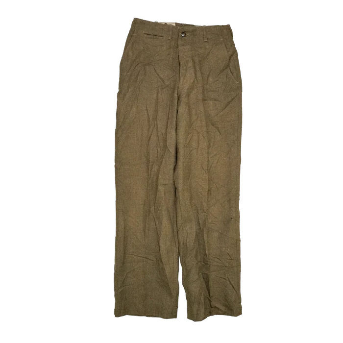USGI M45 Olive Wool Field Trousers - 31x33, Small - US Army Surplus - Combat Trousers