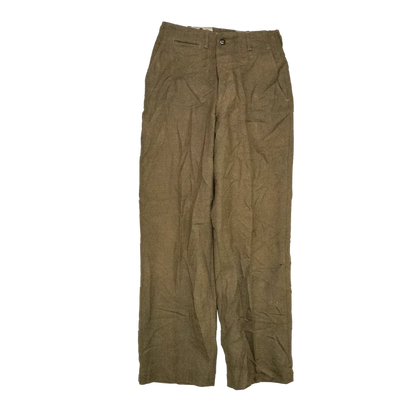 USGI M45 Olive Wool Field Trousers - 31x33, Small - US Army Surplus - Combat Trousers