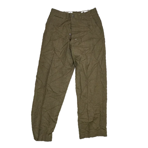 USGI M45 Olive Wool Field Trousers - 32x31, Medium, Item 2 - US Army Surplus - Combat Trousers