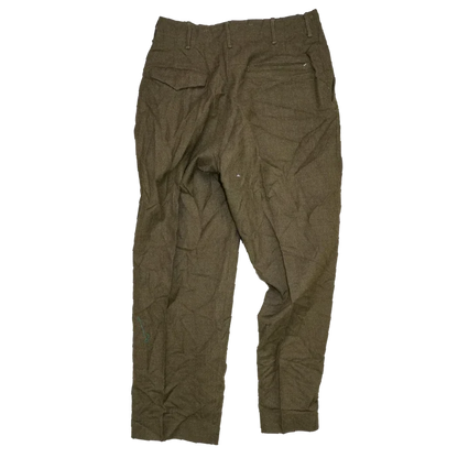 USGI M45 Olive Wool Field Trousers - 32x31, Medium, Item 2 - US Army Surplus - Combat Trousers