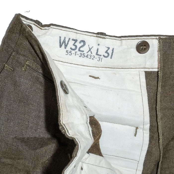 USGI M45 Olive Wool Field Trousers - 32x31, Medium, Item 2 - US Army Surplus - Combat Trousers