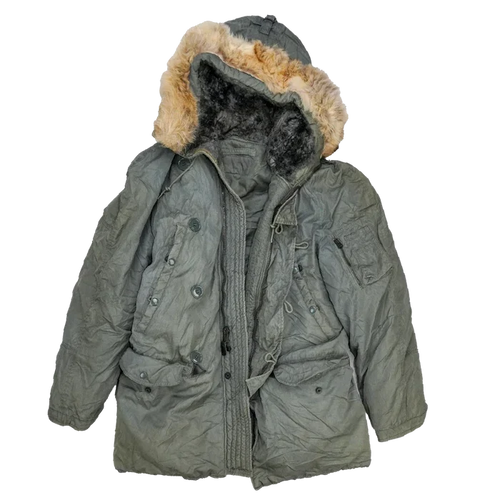USGI N-3B Cold Weather Parka with Fur Trim Hood - Small - US Army Surplus - Parkas