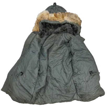 USGI N-3B Cold Weather Parka with Fur Trim Hood - Small - US Army Surplus - Parkas
