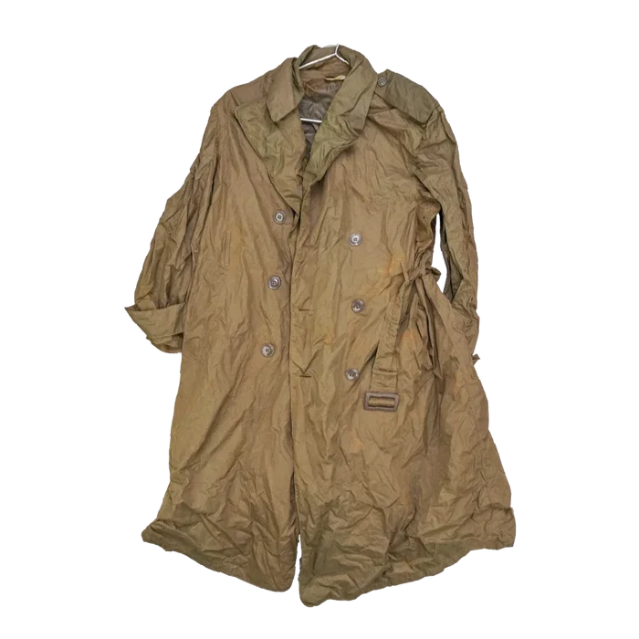 USGI Taupe Shade No. 179 Nylon Raincoat - 38R, Medium - US Army Surplus - Rain Jackets