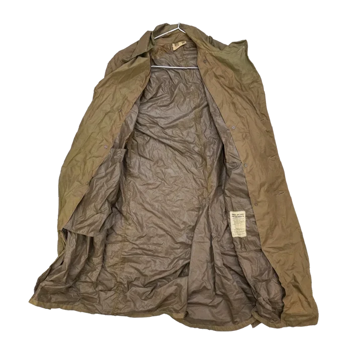 USGI Taupe Shade No. 179 Nylon Raincoat - 38R, Medium - US Army Surplus - Rain Jackets
