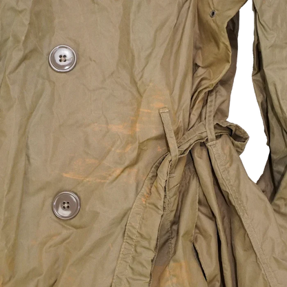 USGI Taupe Shade No. 179 Nylon Raincoat - 38R, Medium - US Army Surplus - Rain Jackets