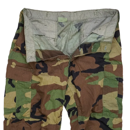 USGI Woodland BDU Trousers - Medium Long - US Army Surplus - Combat Trousers