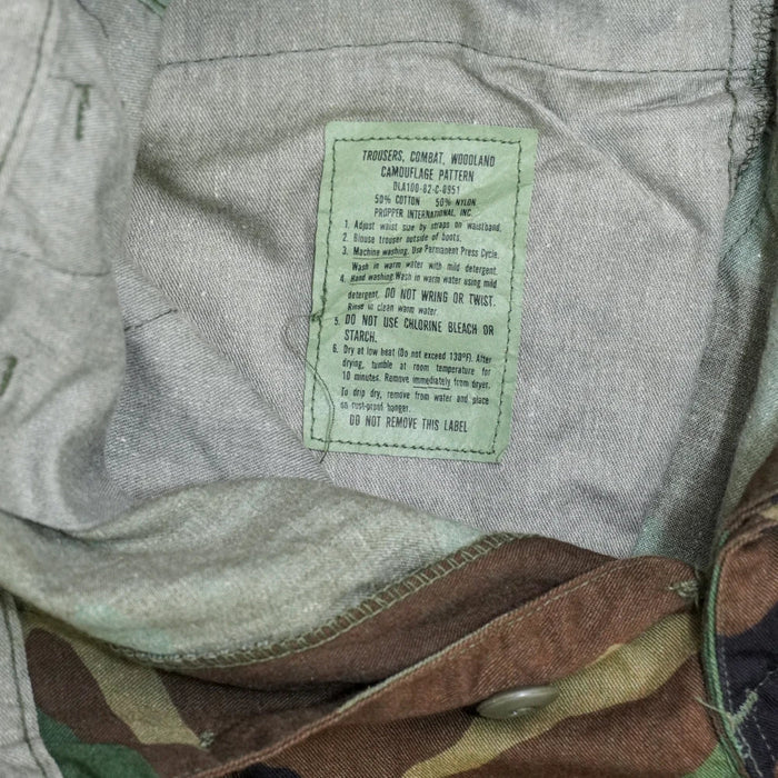USGI Woodland BDU Trousers - Medium Long - US Army Surplus - Combat Trousers