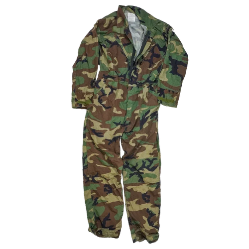 USGI Woodland Cold Weather Mechanics Coveralls - Medium - US Army Surplus - Overalls