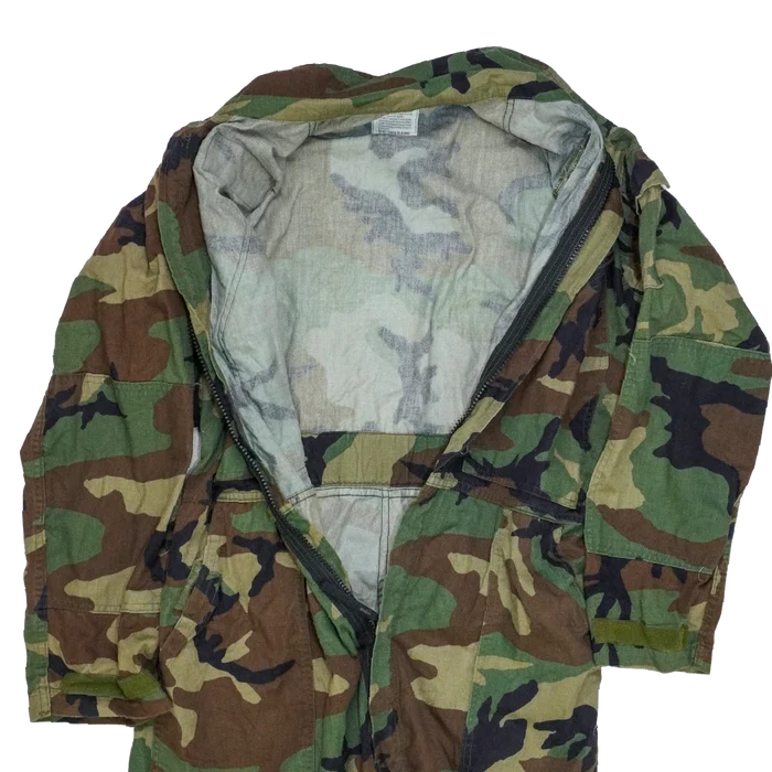USGI Woodland Cold Weather Mechanics Coveralls - Medium - US Army Surplus - Overalls
