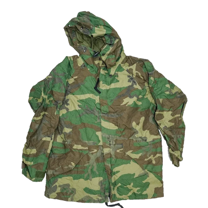 USGI Woodland Gore-Tex Jacket - Large Long - US Army Surplus - Rain Jackets