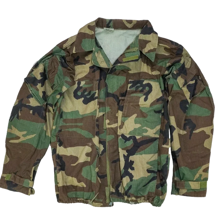 USGI Woodland NBC Jacket w/ Lining Removed - Large - US Army Surplus - Field Jackets