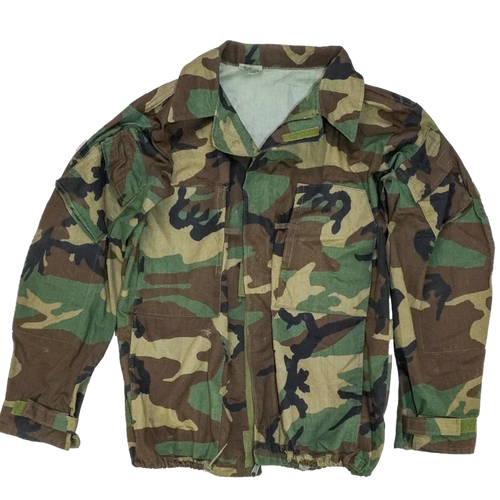 USGI Woodland NBC Jacket w/ Lining Removed - Large - US Army Surplus - Field Jackets