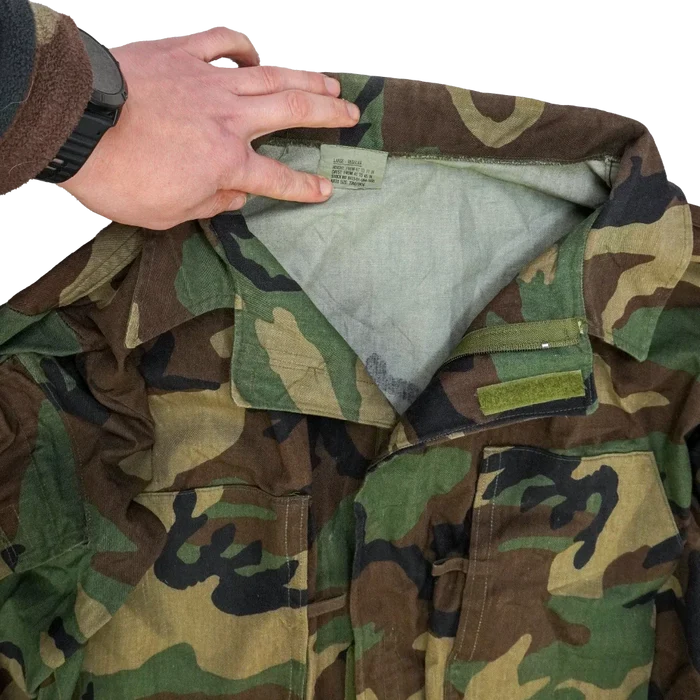 USGI Woodland NBC Jacket w/ Lining Removed - Large - US Army Surplus - Field Jackets