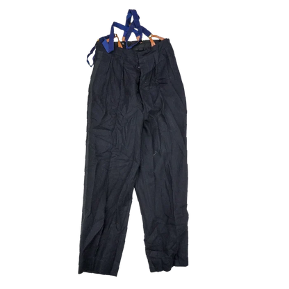 Vintage Black Wool Service Dress Trousers - 28x27, Small - US Army Surplus - Dress Trousers