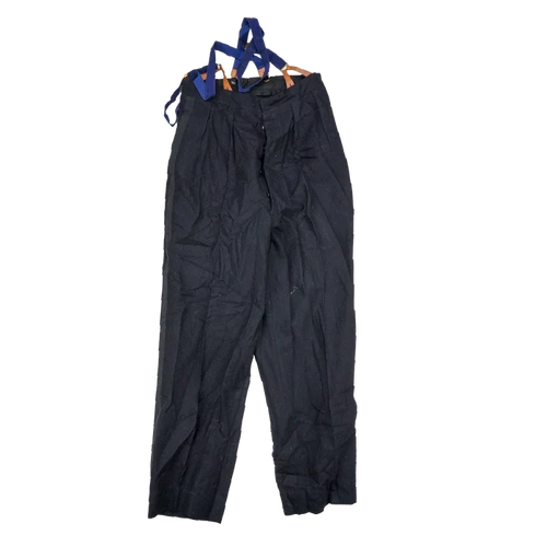 Vintage Black Wool Service Dress Trousers - 28x27, Small - US Army Surplus - Dress Trousers