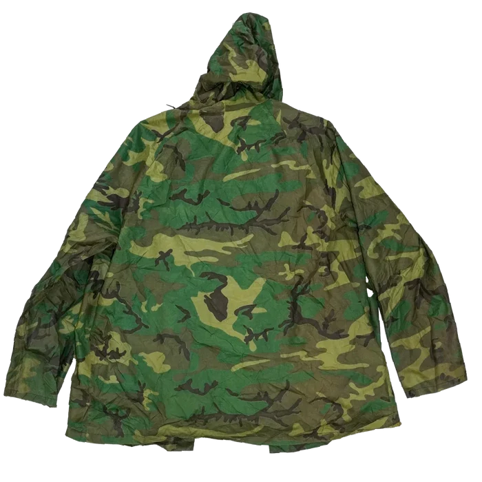 Vintage Fieldline Woodland Rain Jacket - Medium - Army & Outdoors - Rain Jackets
