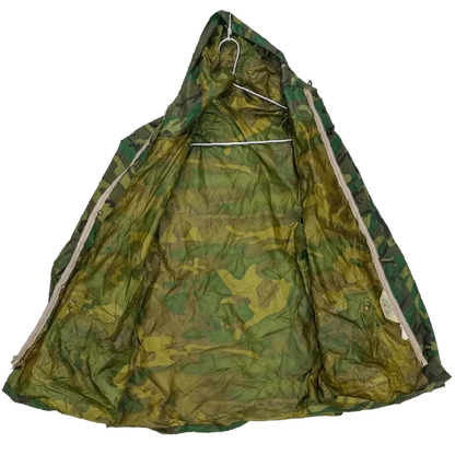 Vintage Fieldline Woodland Rain Jacket - Medium - Army & Outdoors - Rain Jackets