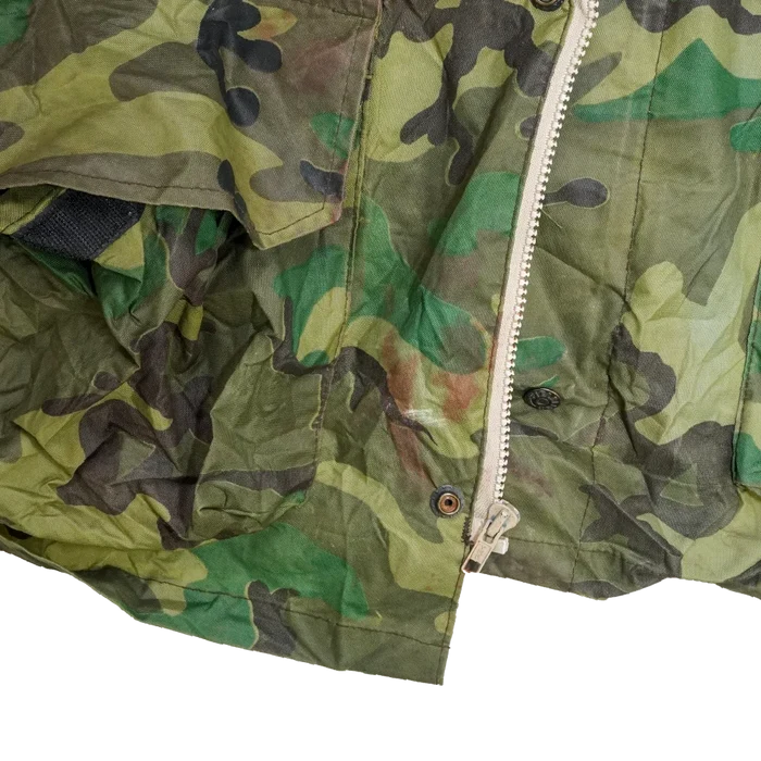 Vintage Fieldline Woodland Rain Jacket - Medium - Army & Outdoors - Rain Jackets