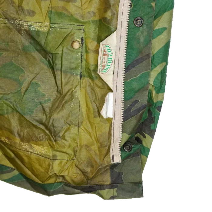 Vintage Fieldline Woodland Rain Jacket - Medium - Army & Outdoors - Rain Jackets