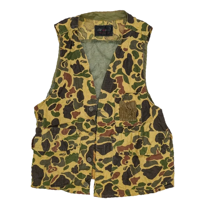 Vintage Red Head Duck Hunter Camo Hunting Vest - Small - Army & Outdoors - Combat Vests