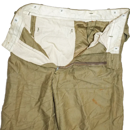 Vintage Sears Sportswear Khaki Hunting Pants - 34x31, Medium - Army & Outdoors - Cargo Trousers