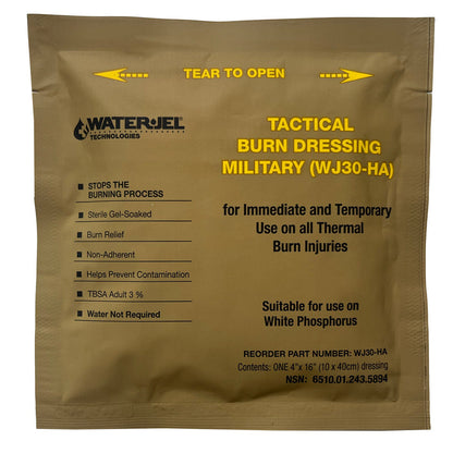 Water-Jel® Military Burn Dressing, front of packaging
